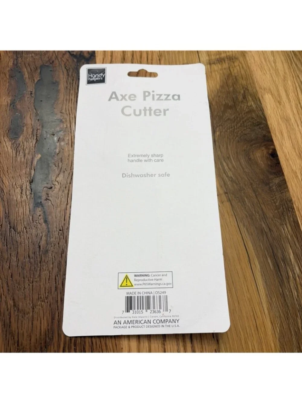 Handy Helpers Axe Shaped Pizza Cutter New Dishwasher Safe